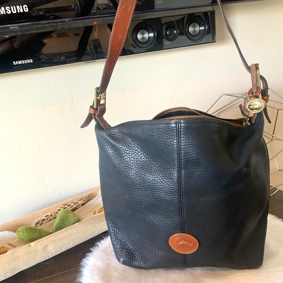 Vintage Dooney & Bourke pebbled leather hobo - Picture 4 of 8